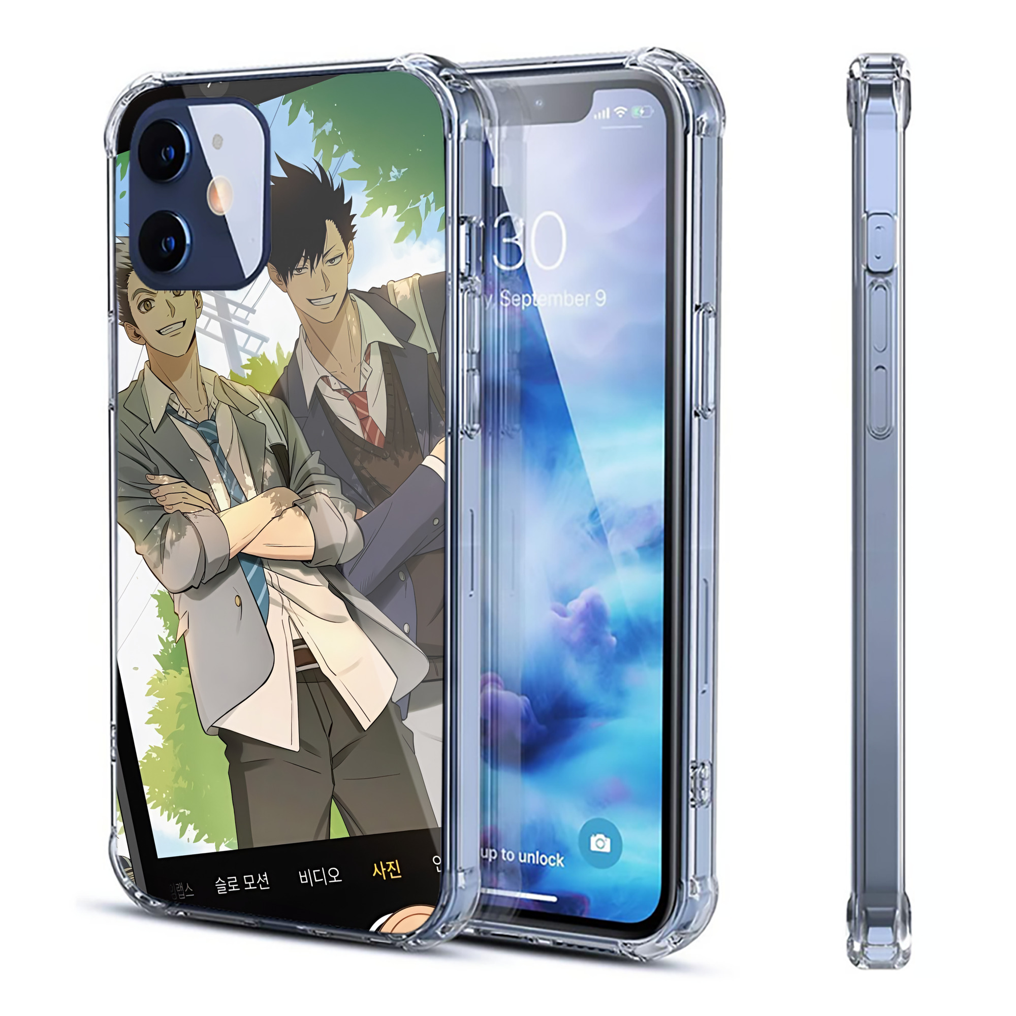 （画像用） ハイキュー!! Haikyu!! 【iPhone 12シリーズ対応】透明スマホケース（クリアソフトケース）